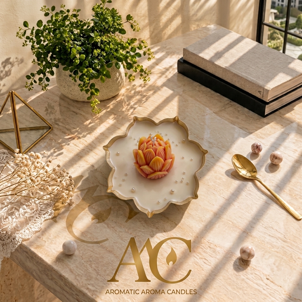 Lotus Flower Candle