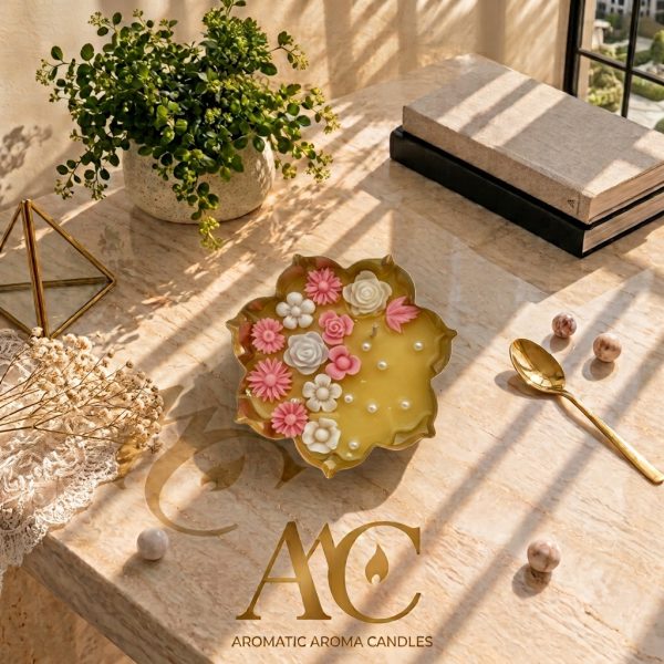 Floral Garden Decorative Candle