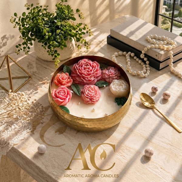 Floral Bliss – Botanical Flower Candle