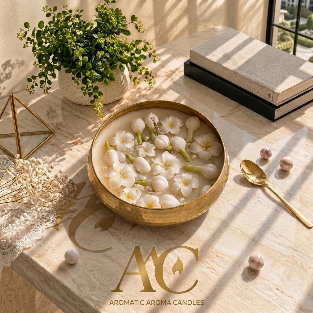 Ivory Blossom Candle