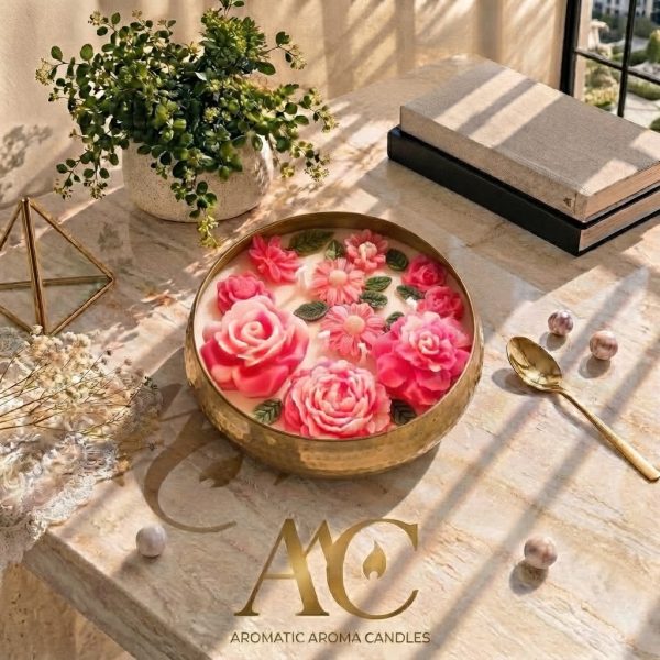 Blushing Blossom Rose Garden Candle