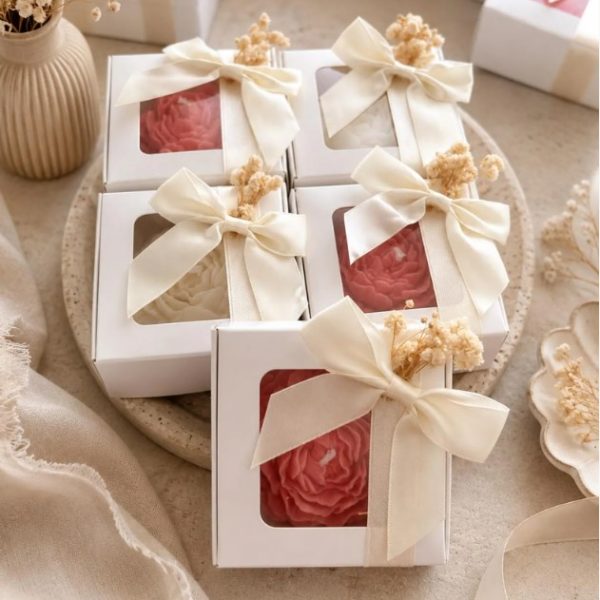 Artisan Peony Candle Boxed