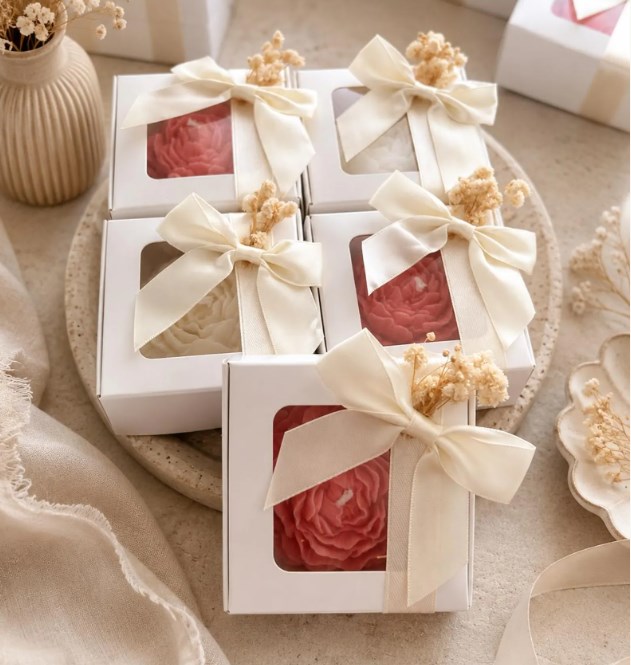 Artisan Peony Candle Boxed