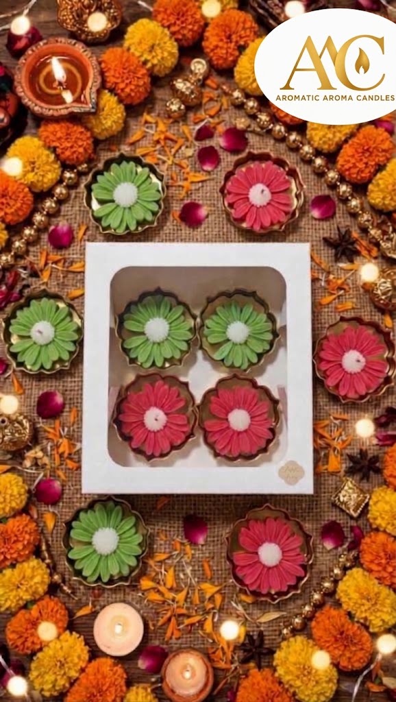 Floral Daisy Urli Candle Gift Set - Diwali