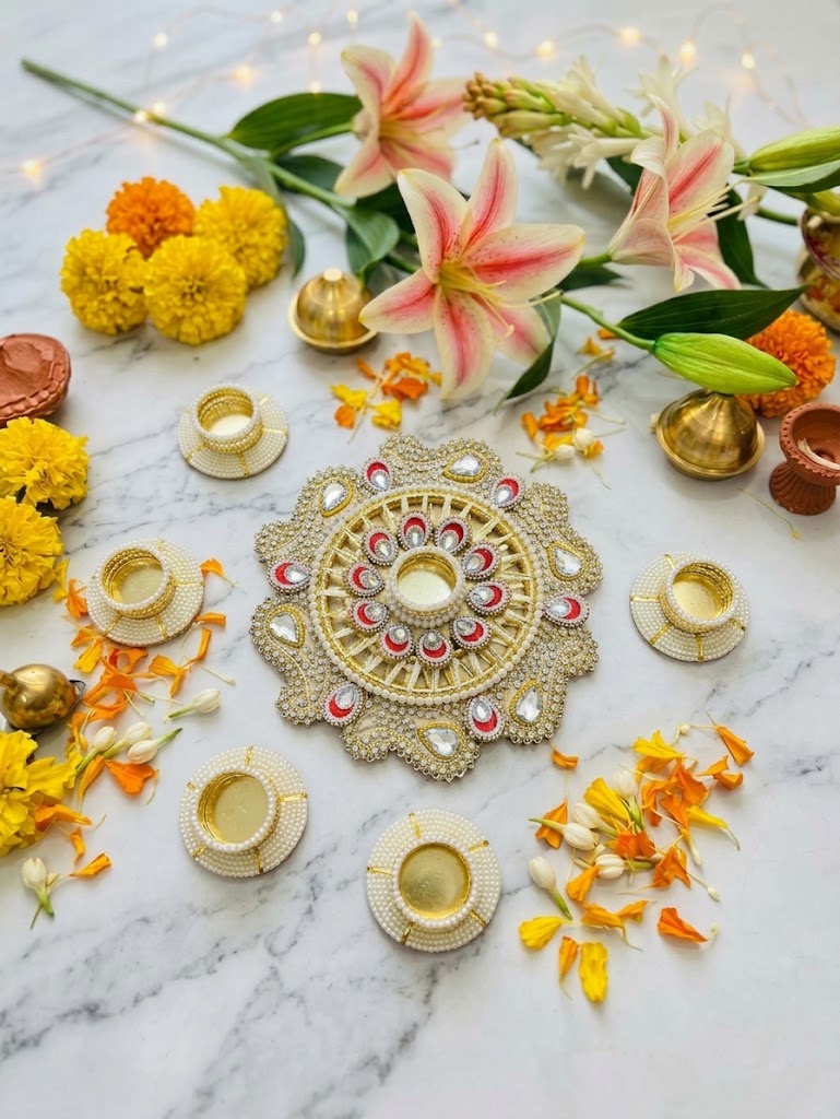 Golden Tea Light Holder