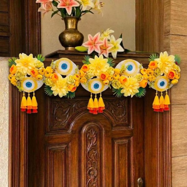 Floral Evil Eye Toran