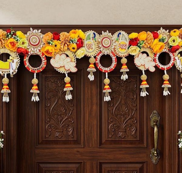 Handcrafted Shubh Labh & Kamdhenu Cow Toran